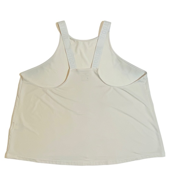 Nike Elevated Elastika Dri-Fit Just Do It Loose Fit Strap Tank Top White Size XL - Picture 6 of 12